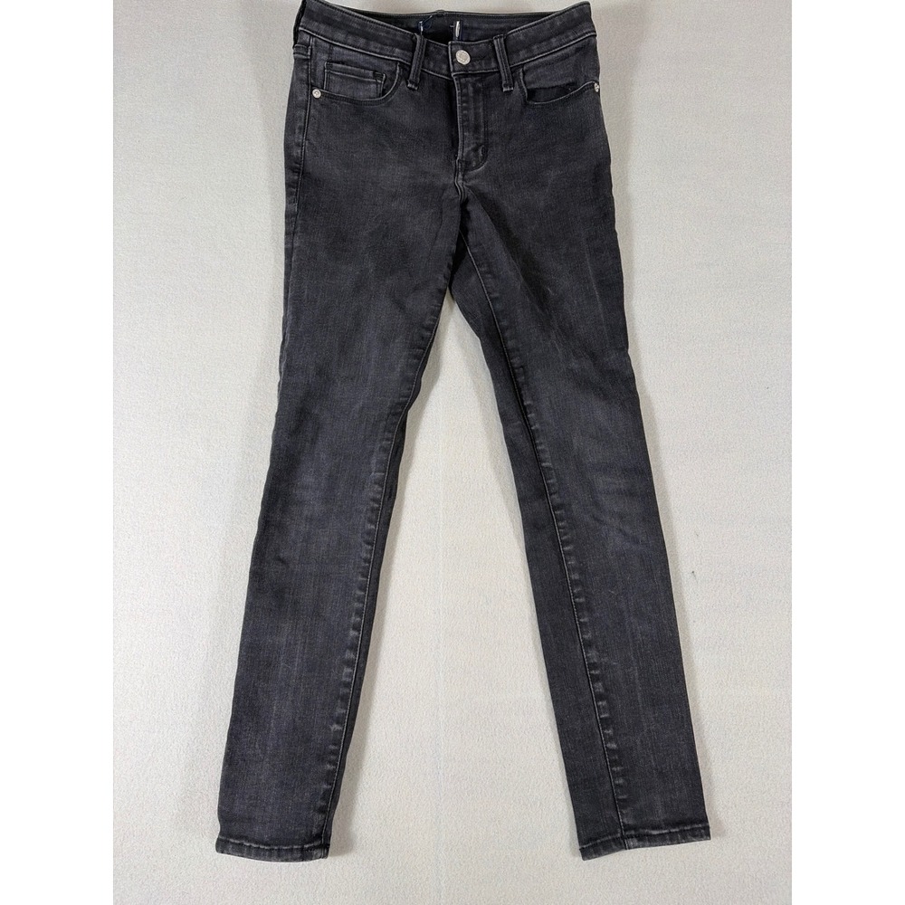 Abercrombie & Fitch Womens Skinny Jeans Faded Black Denim 155063200 Size 26x26‎